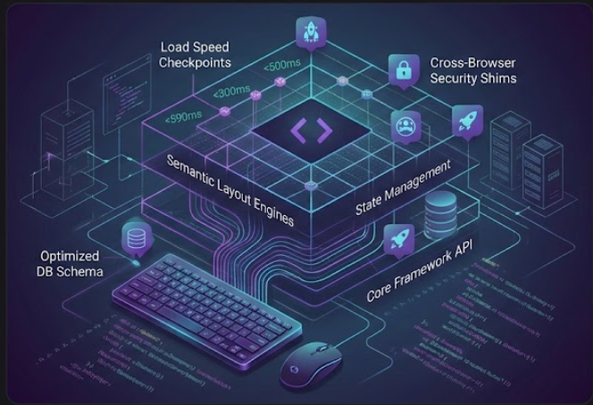 BlackForge Website Core Architecture and Semantic Layout Mockup
